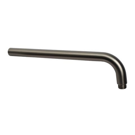 PAVIA Straight Wall Arm Round (400mm) - Brushed Gun Metal