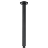 PAVIA Ceiling Shower Arm Round (400mm) - Matte Black