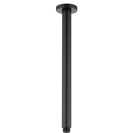 PAVIA Ceiling Shower Arm Round (400mm) - Matte Black
