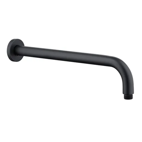 PAVIA Straight Wall Arm Round (400mm) - Matte Black