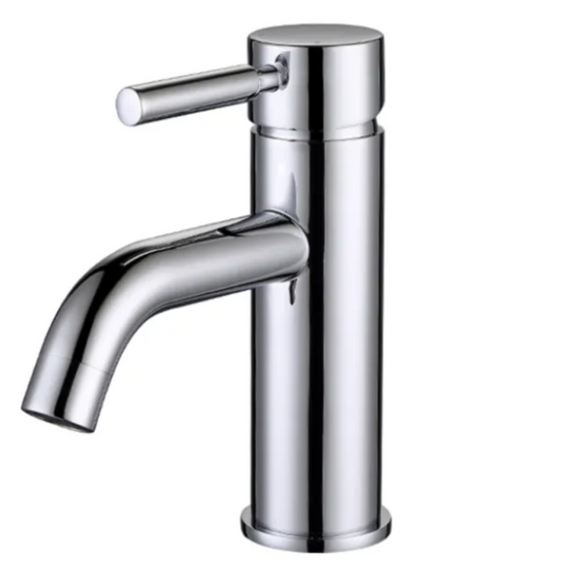 PAVIA Curved Basin Mixer - Chrome