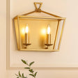 Perigan 2lt Wall Light Matt Gold