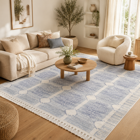 Peru Paria Blue Contemporary Rug