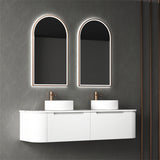 PETRA MARK II Wall Hung Curve Vanity Matte White (All Sizes)