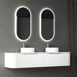 PETRA MARK II Wall Hung Curve Vanity Matte White (All Sizes)