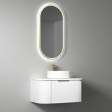 PETRA MARK II Wall Hung Curve Vanity Matte White (All Sizes)