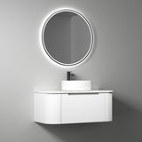 PETRA MARK II Wall Hung Curve Vanity Matte White (All Sizes)