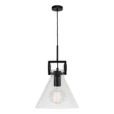 Pierre 1 Light Pendant Black