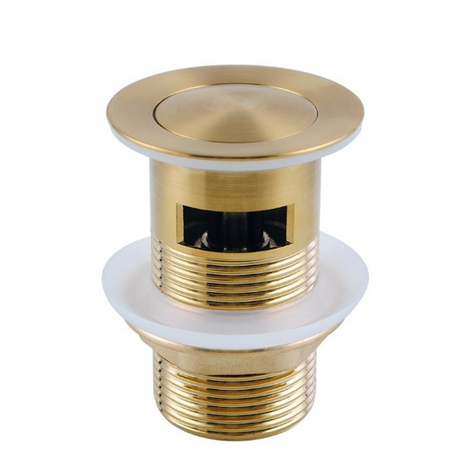 Pop Up Waste With Overflow - Brushed Brass
