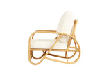 Pretzela Armchair_Natural Frame- White Cushion