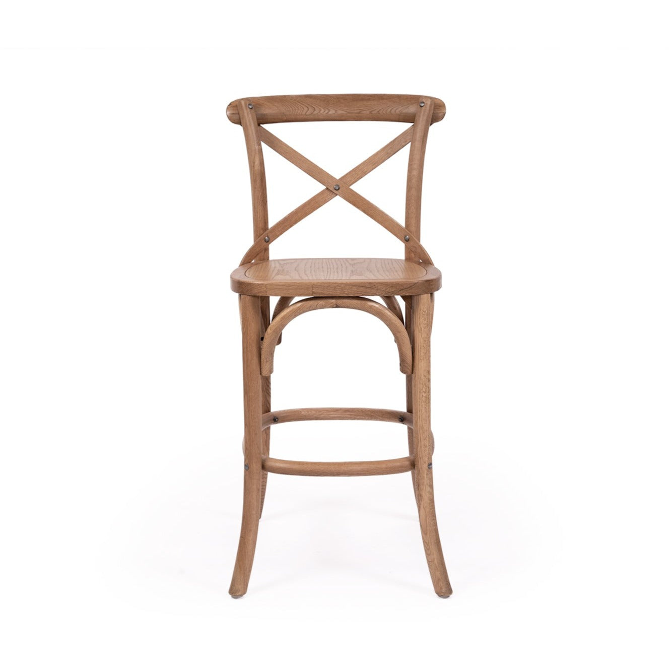 Providence Crossley Natural Oak Back Counter Stool – Timber Seat