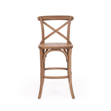 Providence Crossley Natural Oak Back Counter Stool – Timber Seat