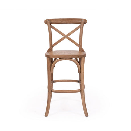Providence Crossley Natural Oak Back Counter Stool – Timber Seat