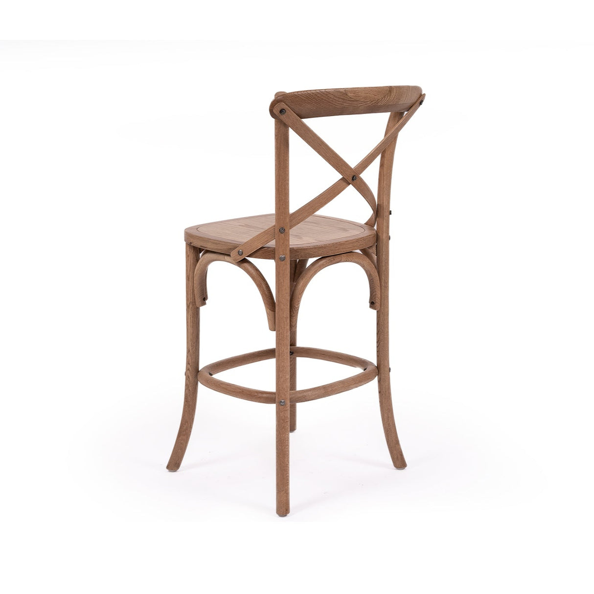 Providence Crossley Natural Oak Back Counter Stool – Timber Seat