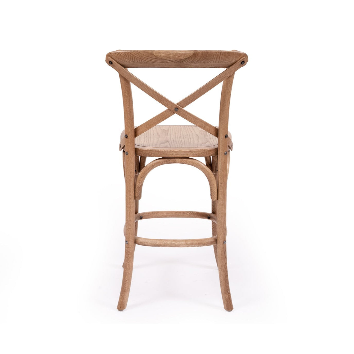 Providence Crossley Natural Oak Back Counter Stool – Timber Seat