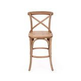Providence Crossley Natural Oak Back Counter Stool – Timber Seat