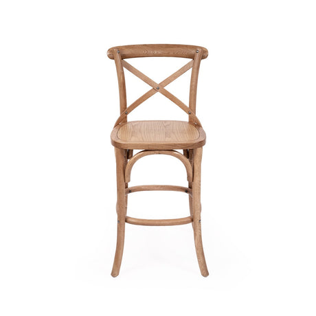 Providence Crossley Natural Oak Back Counter Stool – Timber Seat