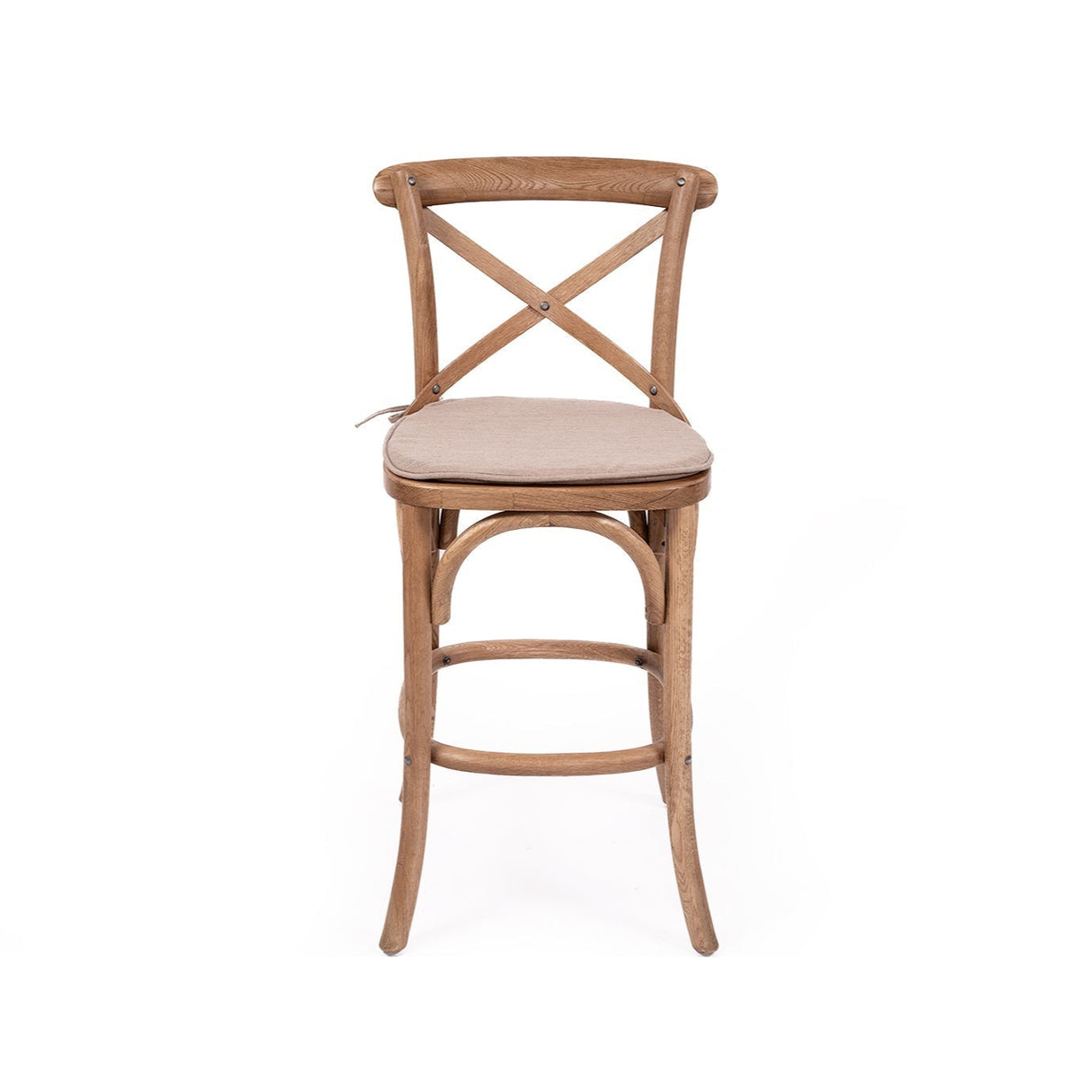 Providence Crossley Natural Oak Back Counter Stool – Timber Seat