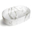 Quay Oval 500x330x120 Gloss Carrara Basin