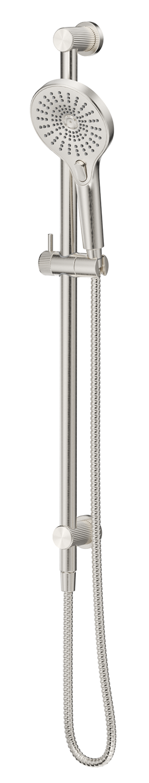 Mica fluted shower rail - inbuilt inlet