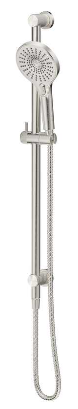 Mica fluted shower rail - inbuilt inlet
