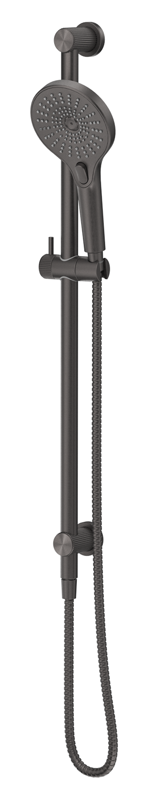 Mica fluted shower rail - inbuilt inlet