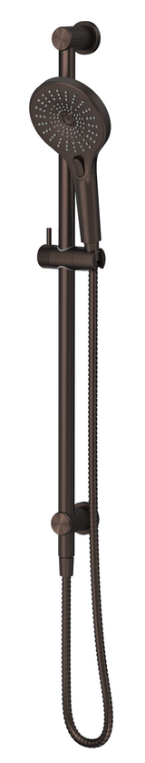 Mica fluted shower rail - inbuilt inlet