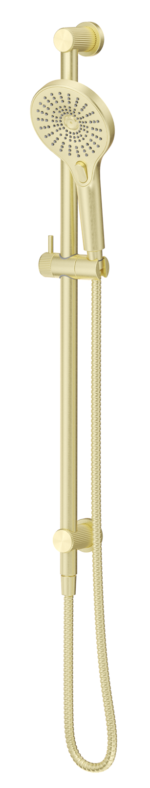 Mica fluted shower rail - inbuilt inlet