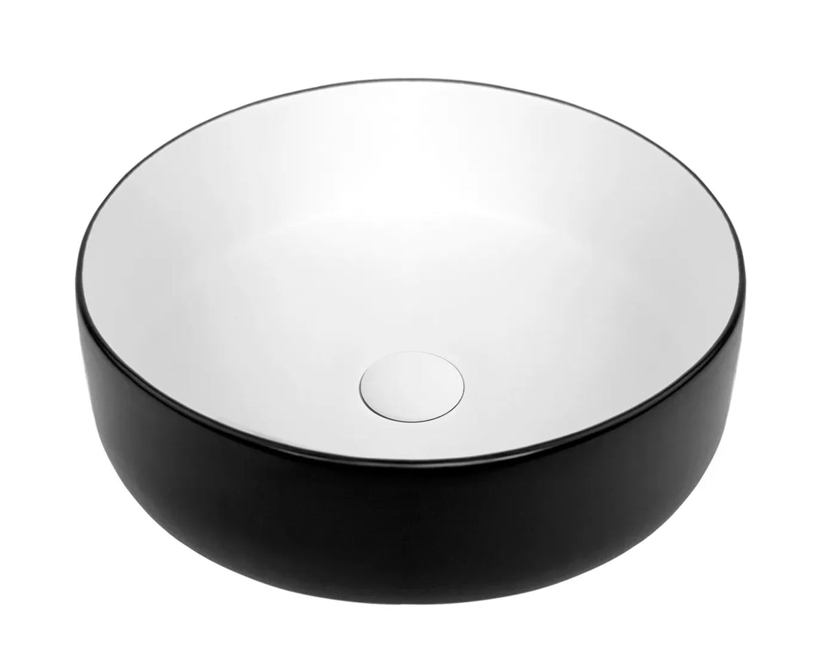 RADIUS Matte Black and Matte White Basin