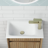 RAVIA Mini Fluted Wall Hung Cabinet (Harvest Oak)