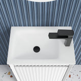 RAVIA Mini Fluted Wall Hung Cabinet (Matte White)
