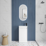 RAVIA Mini Fluted Floor Standing Cabinet (Matte White)