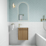 RAVIA Mini Fluted Wall Hung Cabinet (Harvest Oak)