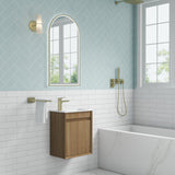 RAVIA Mini Fluted Wall Hung Cabinet (Harvest Oak)