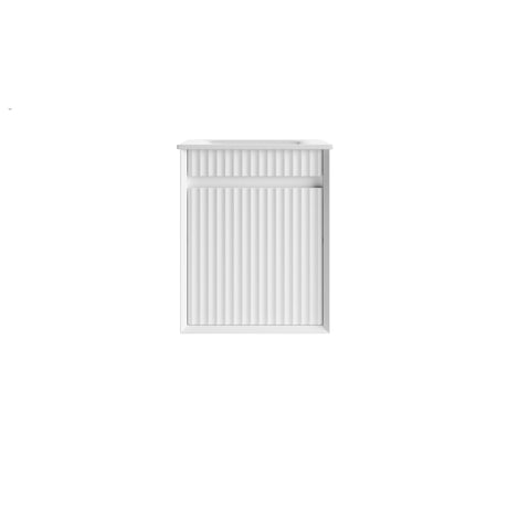 RAVIA Mini Fluted Wall Hung Cabinet (Matte White)