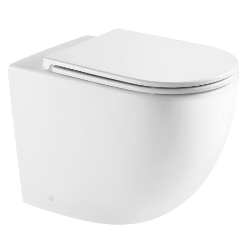 Norton99 Wall Faced Floor Toilet Pan (Matte White)