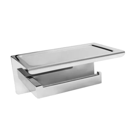 RECXIS Paper Holder with Phone Shelf - Chrome