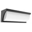 REPISATRI: Exterior LED Tri-CCT Curved Wedge Surface Mounted Wall Lights IP65