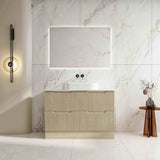 RHEA Fluted Floor Standing Vanity - Natural Oak (All Sizes)