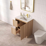 RITA Floor Standing Vanity - Elegant Oak 