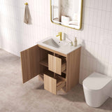 RITA Floor Standing Vanity - Elegant Oak 