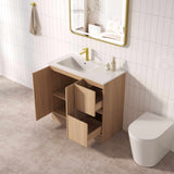 RITA Floor Standing Vanity - Elegant Oak 