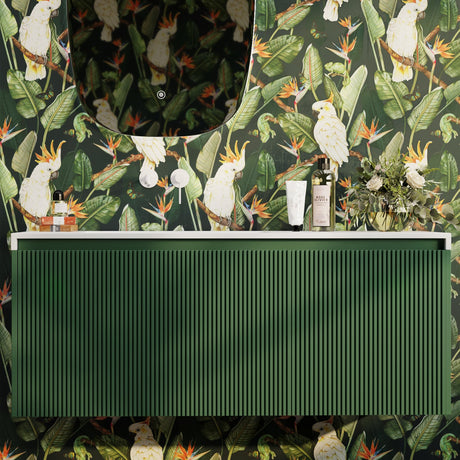 RIMINI Wall-Hung Vanity 1200mm Rain Forest Green
