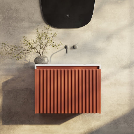 RIMINI Wall-Hung Vanity 600mm Potters Clay