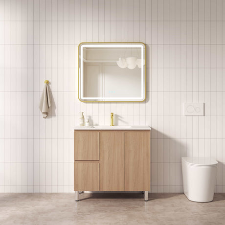 RITA Floor Standing Vanity in Elegant Oak