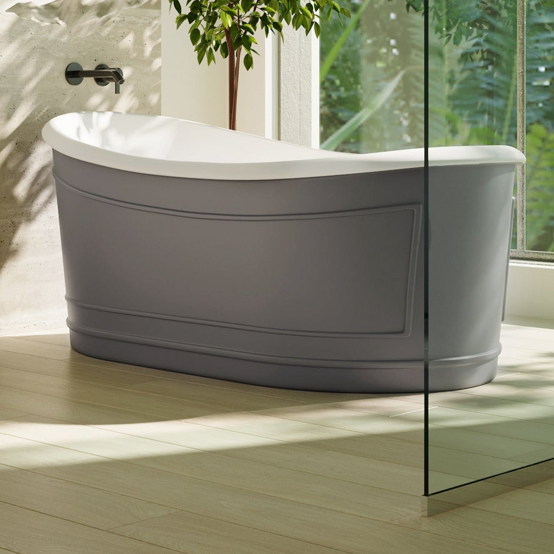 RITZ Freestanding Bathtub (Matte Grey) (1700mm)