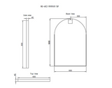 RIVA Arch Framed Mirror 900x600mm 