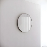 RIVA Brushed Nickel Frame Round Mirror (600/800mm)