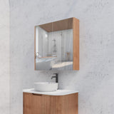 RIVA GENEVA FLUTED Solid Timber Mirror Shaving Cabinet 750mm