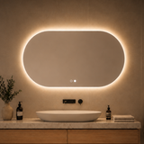 RIVA O2 Backlit LED Oval Frameless Mirror 900/1200/1500mm
